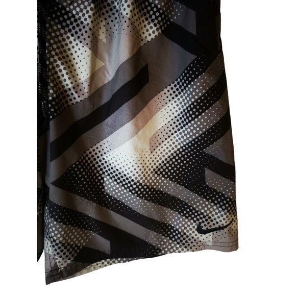 Nike Swim Trunks Shorts Men's Size Large Black, Gray - Picture 3 of 8